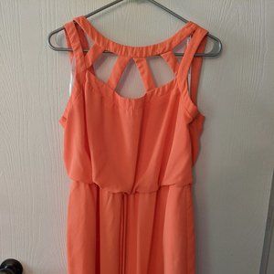 Bisou Bisou coral summer dress
